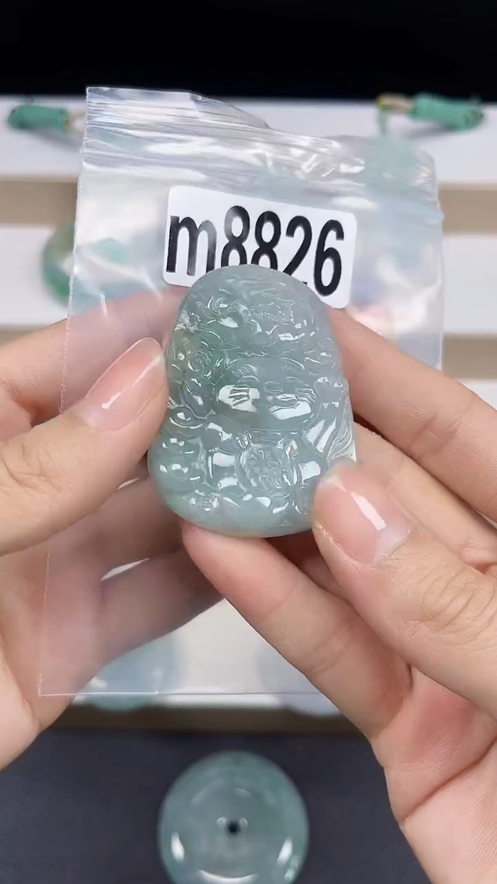 颈饰未镶嵌翡翠天然翡翠吊坠挂件