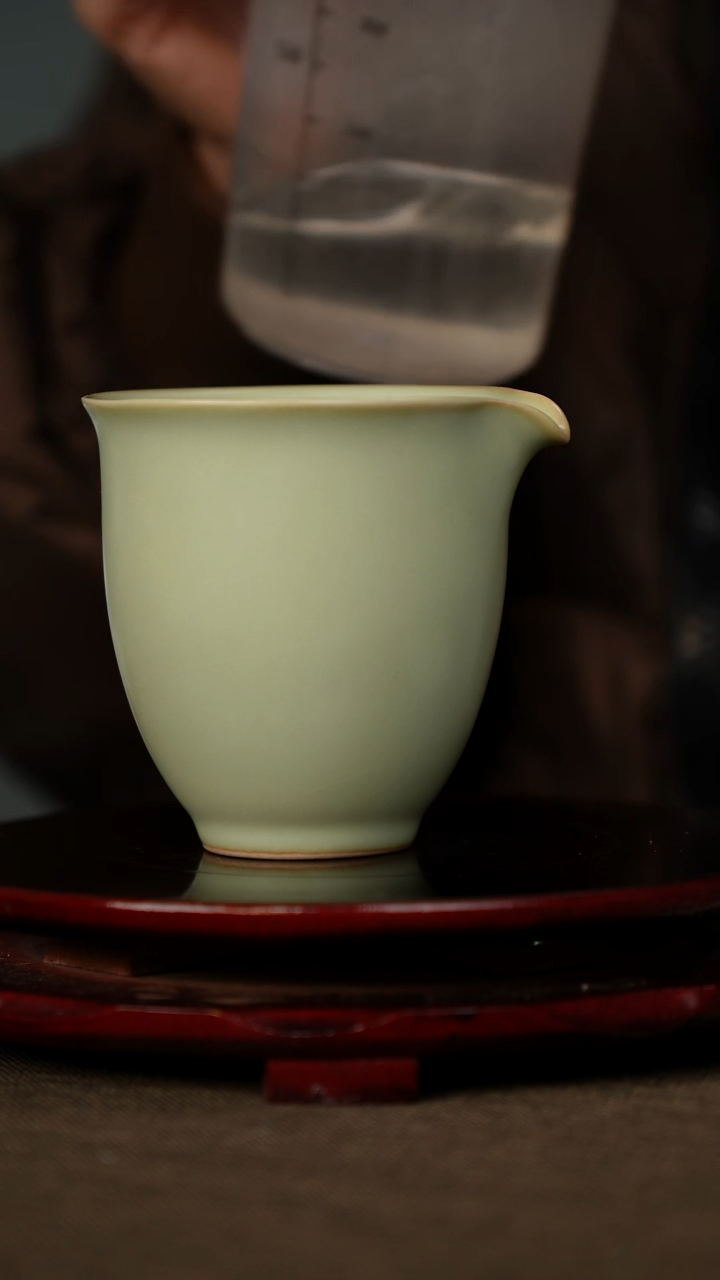 微瑕 粉青 公道杯 
