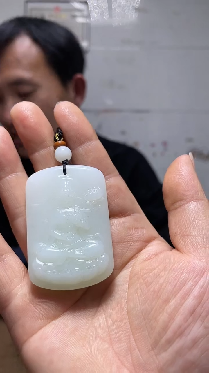 和田玉未镶嵌挂件1