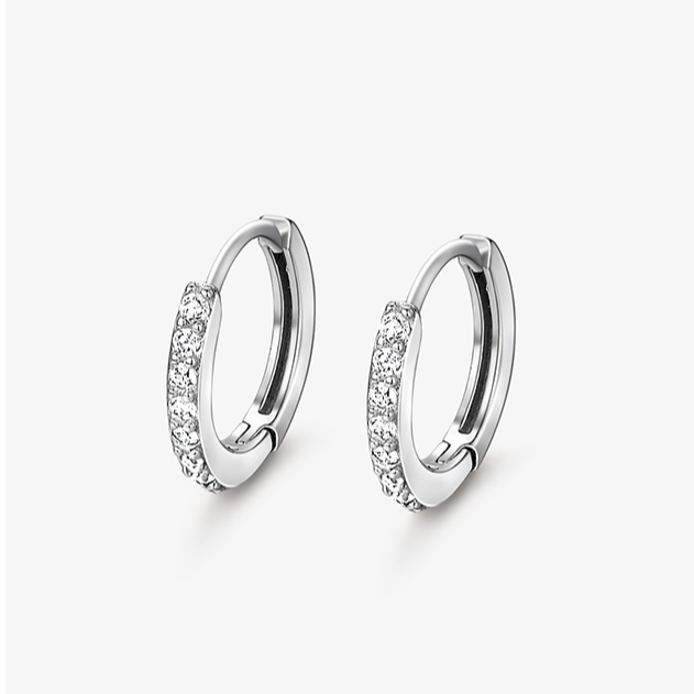 足银耳饰 足银耳饰 999足银爆闪耳扣