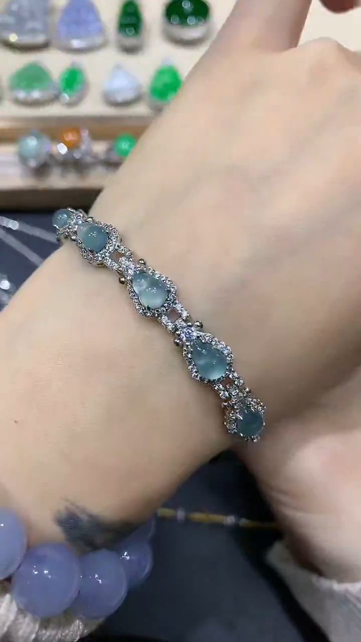 【闪购商品】翡翠吊坠(不含链)银S925镶嵌10多人多样性随机发货1件