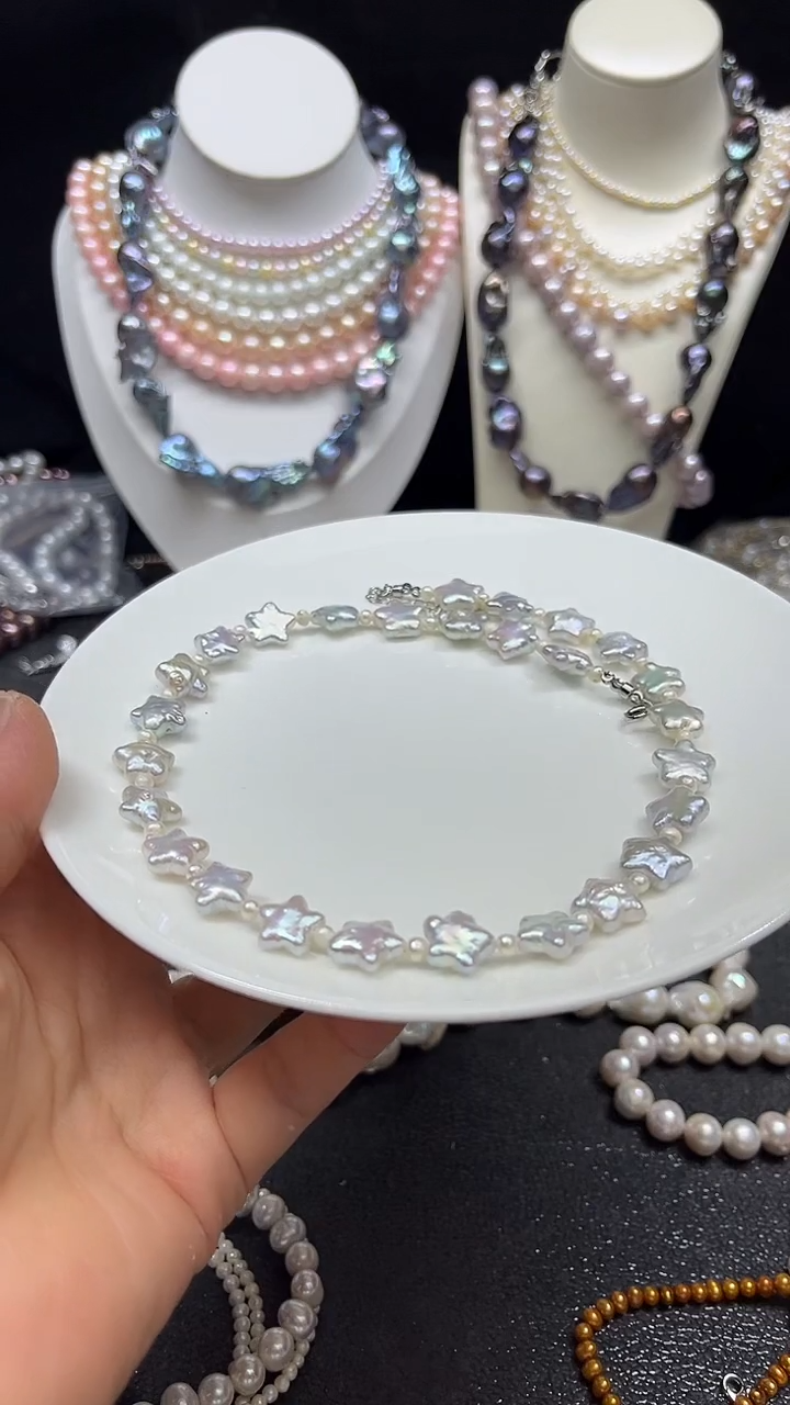 淡水珍珠未镶嵌颈饰多人