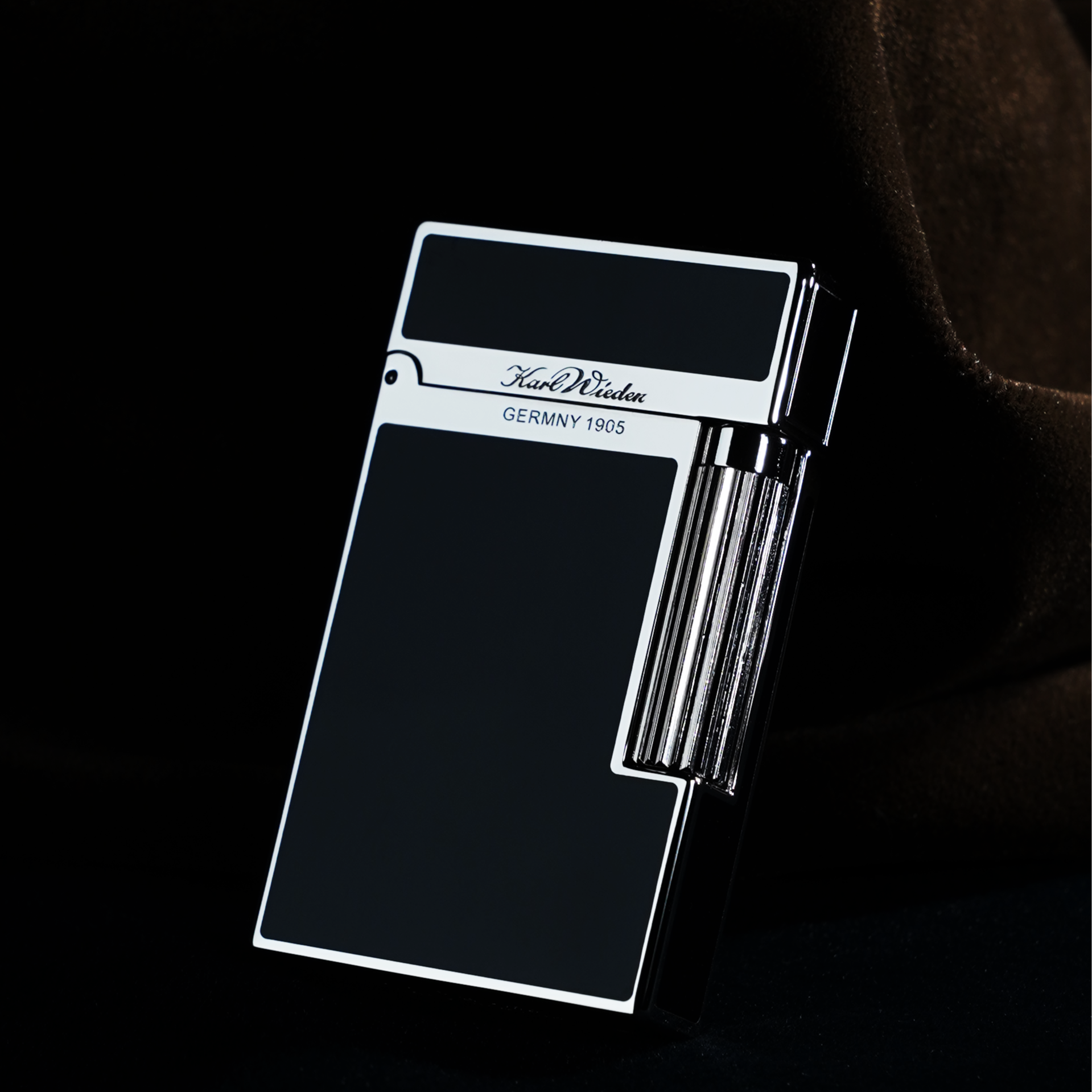 KW教父-KW卡尔威登男士朗声打火机高档钢琴音纯铜侧滑砂轮式点火