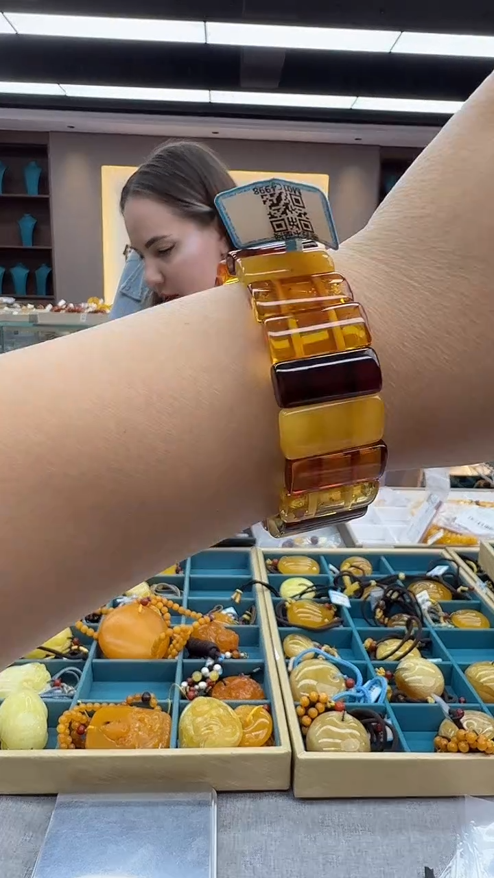 手链琥珀未镶嵌301秒拍号 假一罚三 