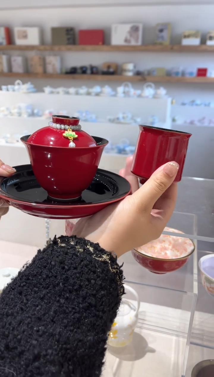 【闪购商品】提溜+盖碗+杯+壶承 啊哈哈哈