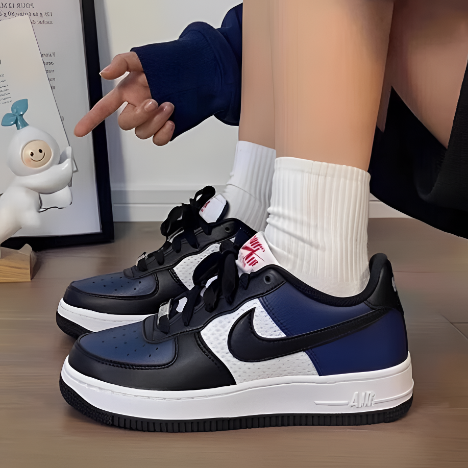 NIKE耐克AIR FORCE 1 女子大童经典百搭运动休闲板鞋 HJ9201-400