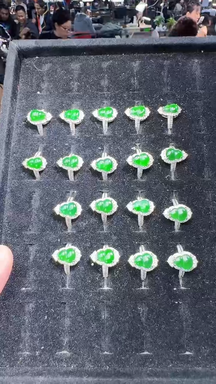 【闪购商品】翡翠戒指未镶嵌戒指多样性发其一