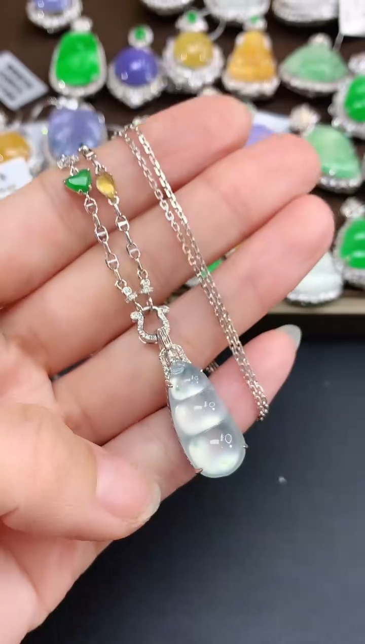 套链18K金镶嵌翡翠194|
