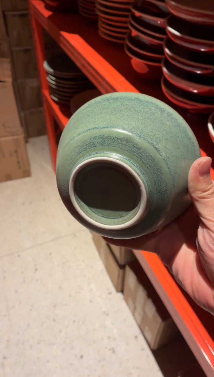 瓷片玖*696微瑕远山马蹄碗1个