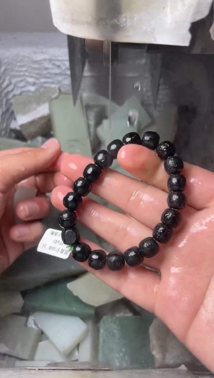 未镶嵌手链和田玉手串卡10