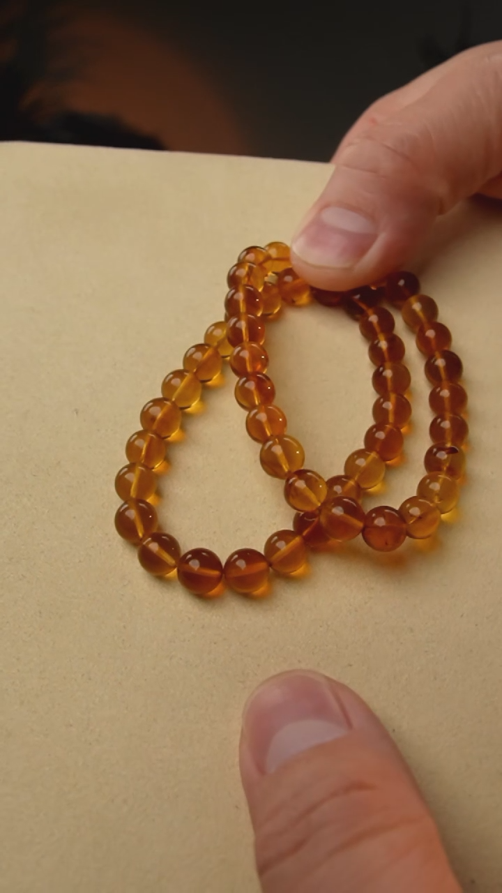【闪购商品】琥珀颈饰未镶嵌7+灵草珀手串