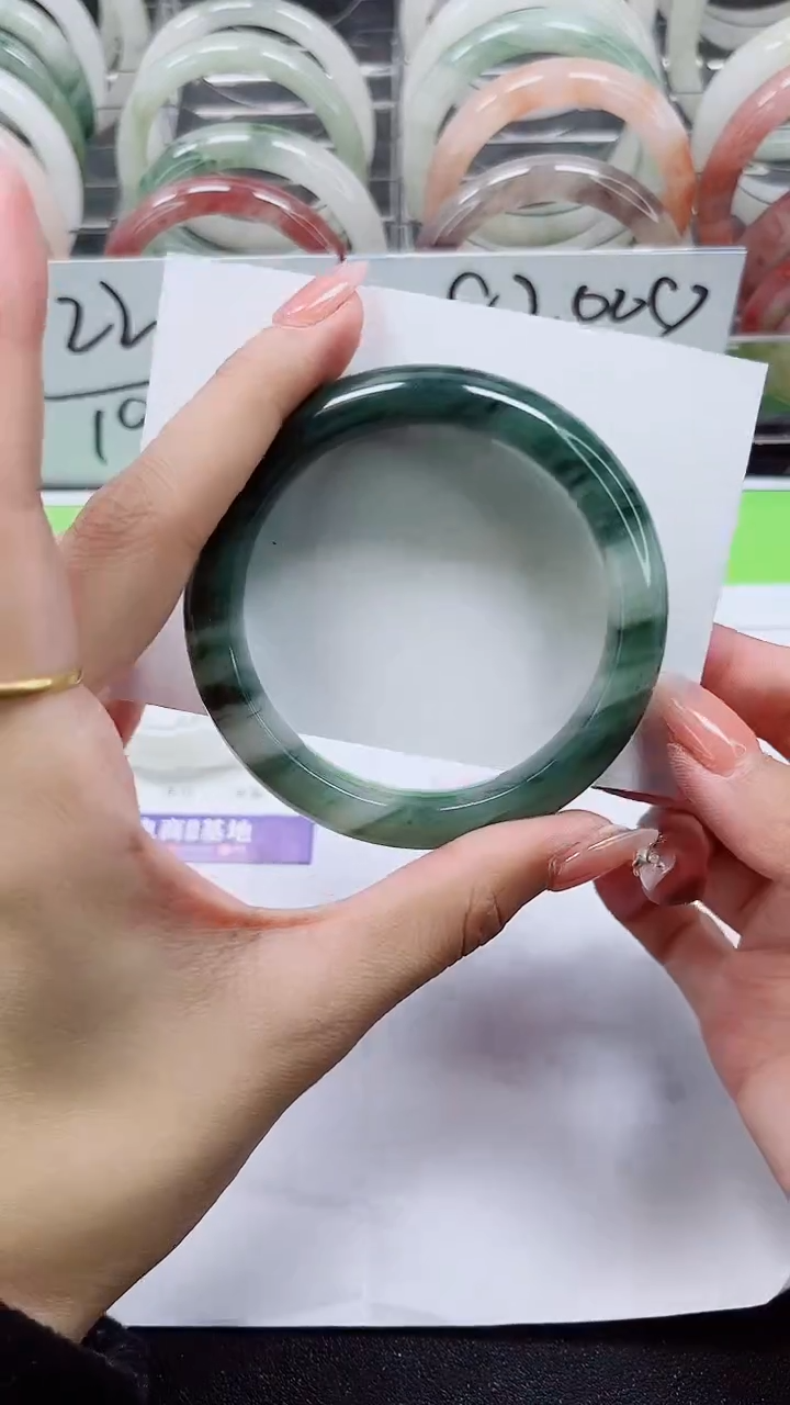 【闪购商品】石英质玉手镯合金A240-56/57