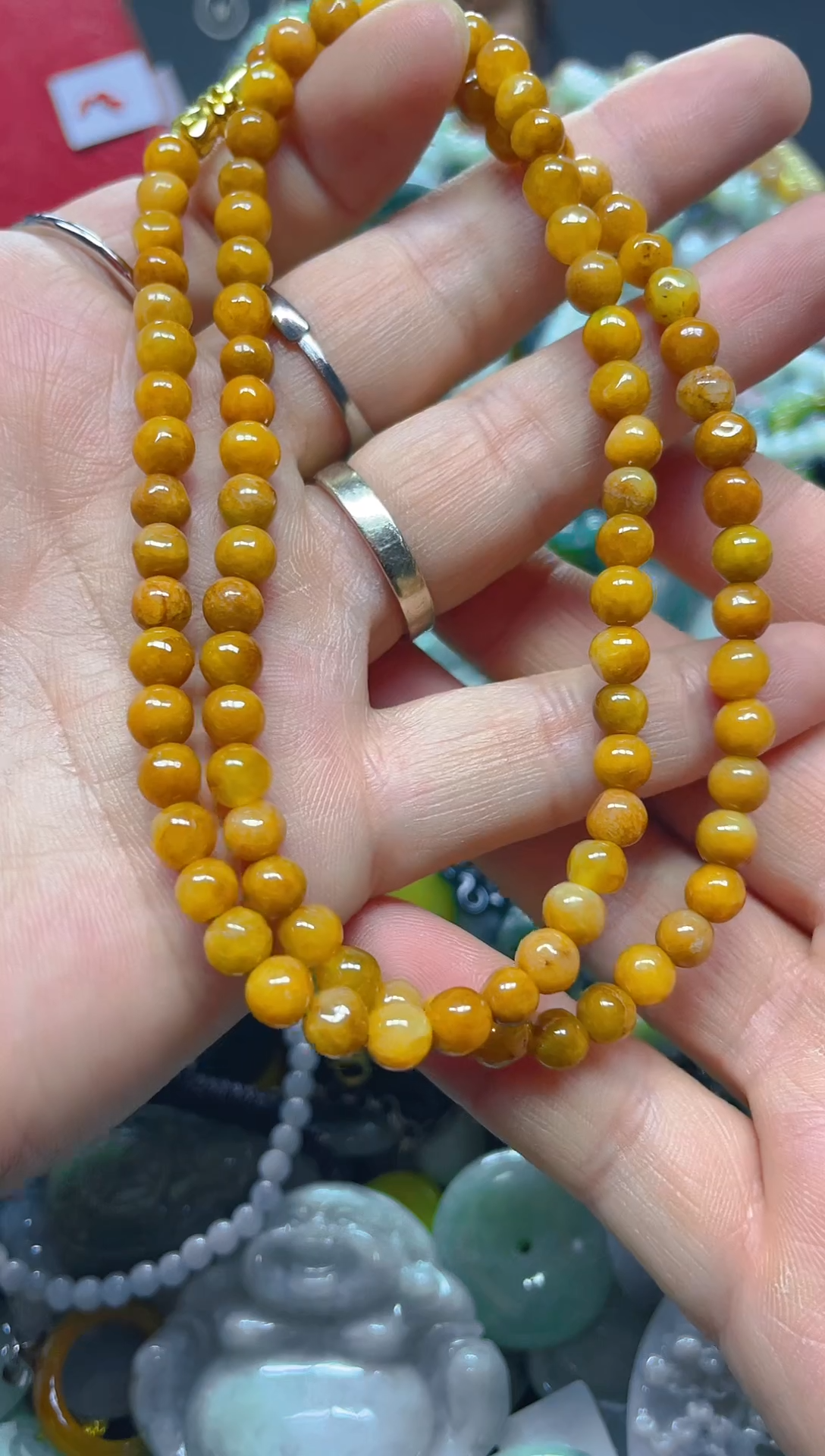 翡翠未镶嵌颈饰5mm/S/翡翠A货,1件也是批发价