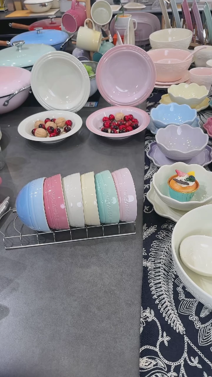 【闪购商品】瓷六色米饭碗