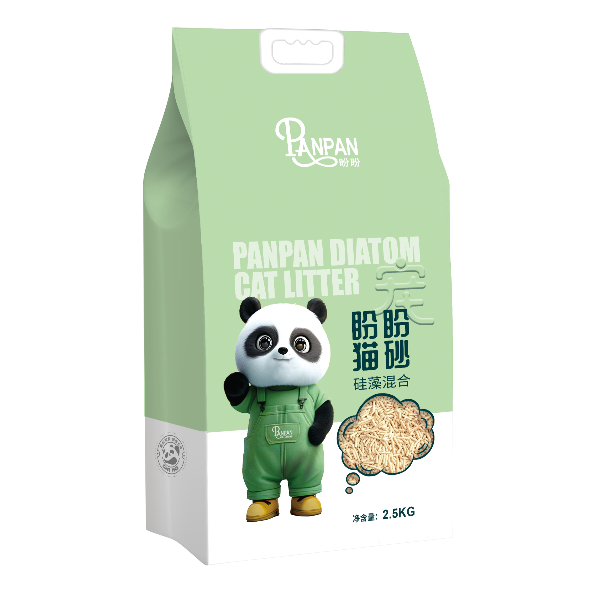 硅藻混合型猫砂结团快吸水性好无粉尘