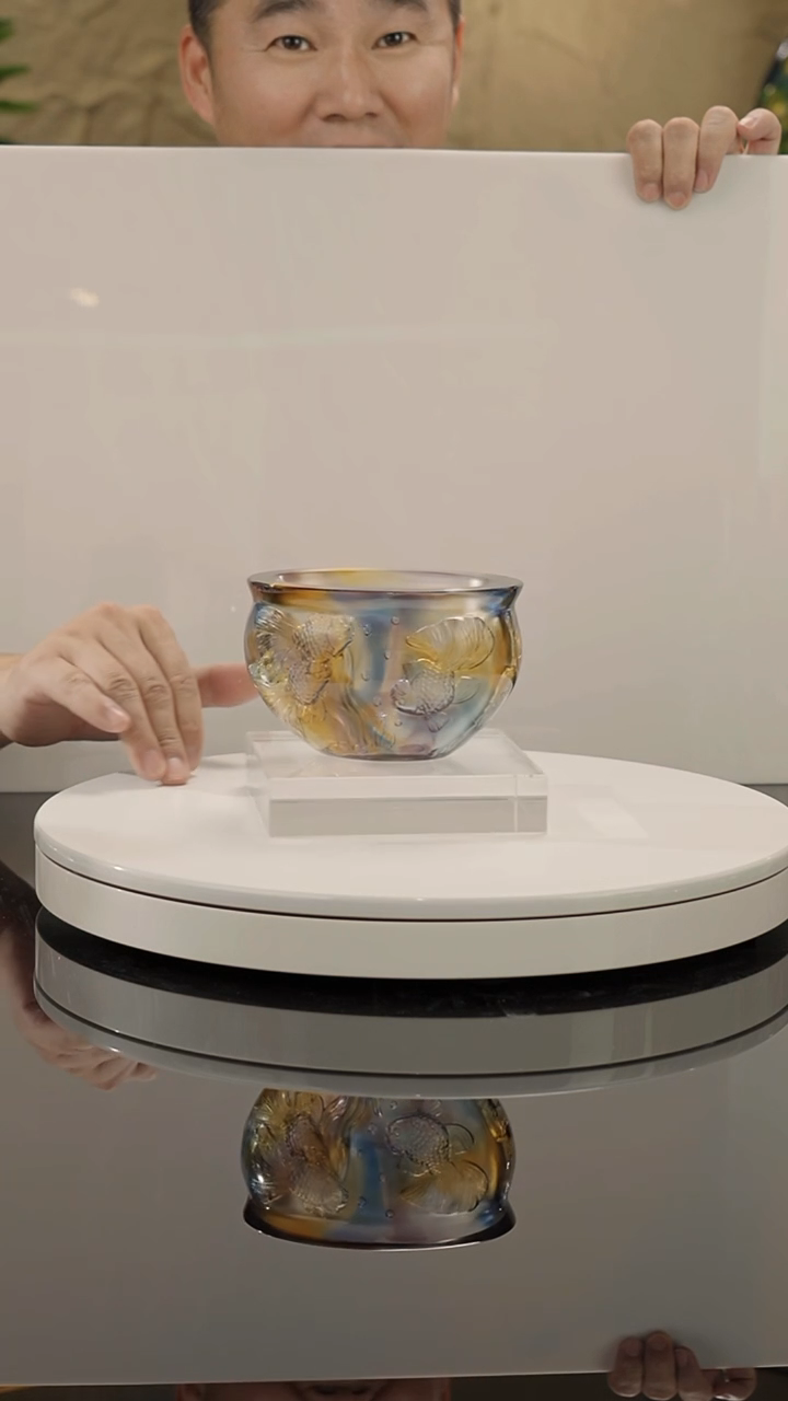 【闪购商品】摆件琉璃金鱼摆件