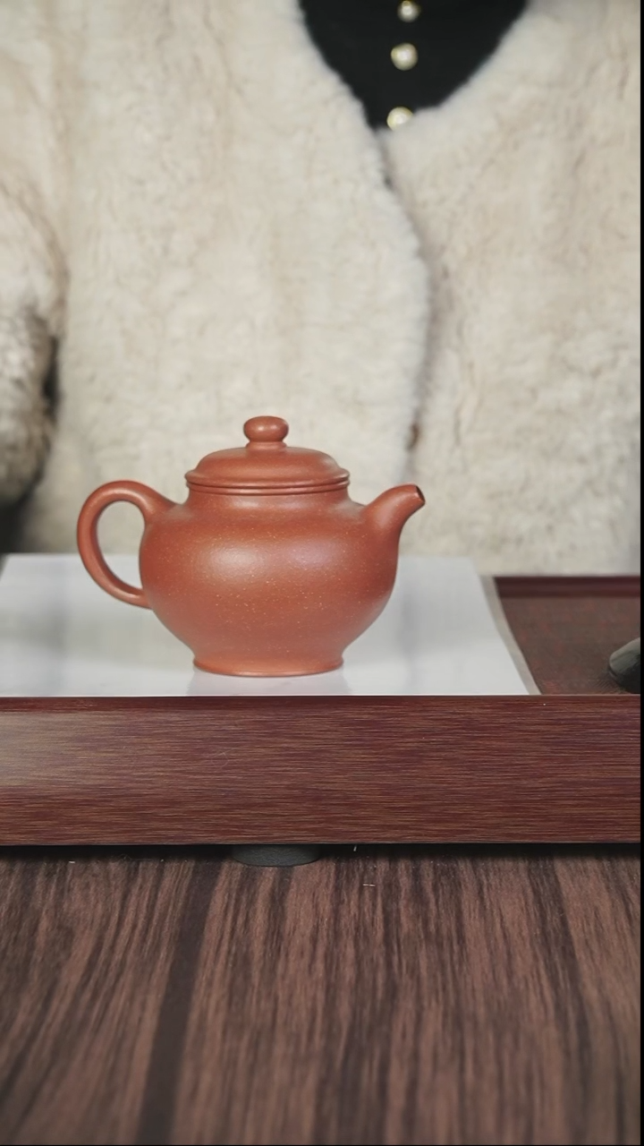 【闪购商品】紫砂茶壶xj  红降坡  掇只