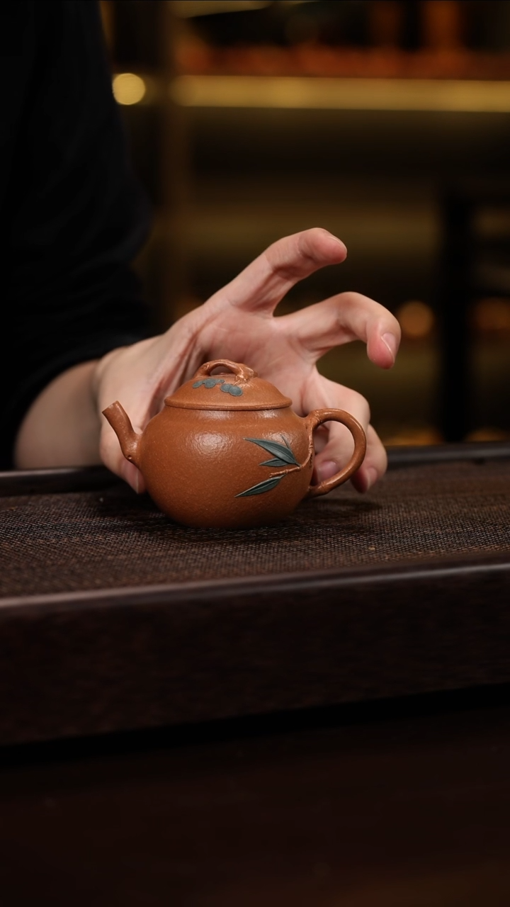 【闪购商品】紫砂茶壶岁寒三友壶
