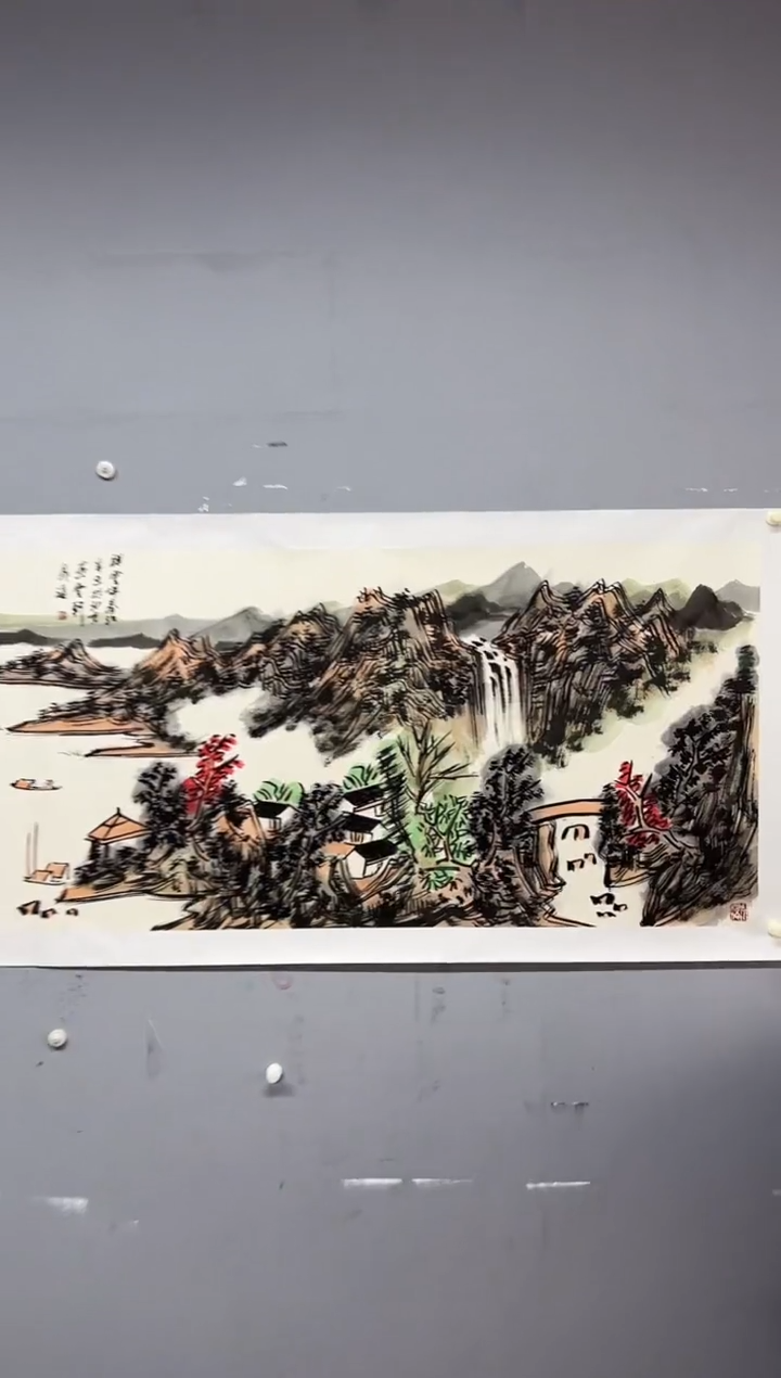 国画晁海山水精品8平尺