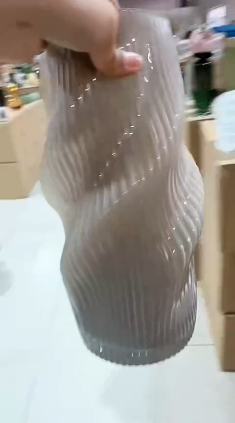 【闪购商品】玻璃灰色扭扭瓶