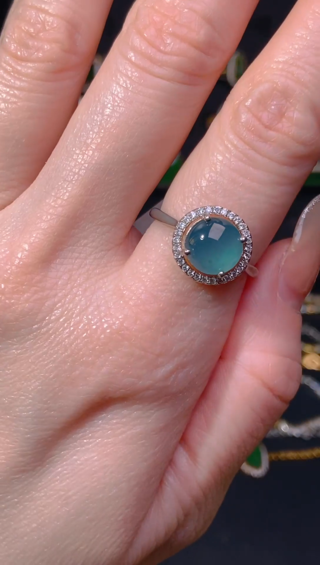 【闪购商品】翡翠戒指未镶嵌天然翡翠A货74