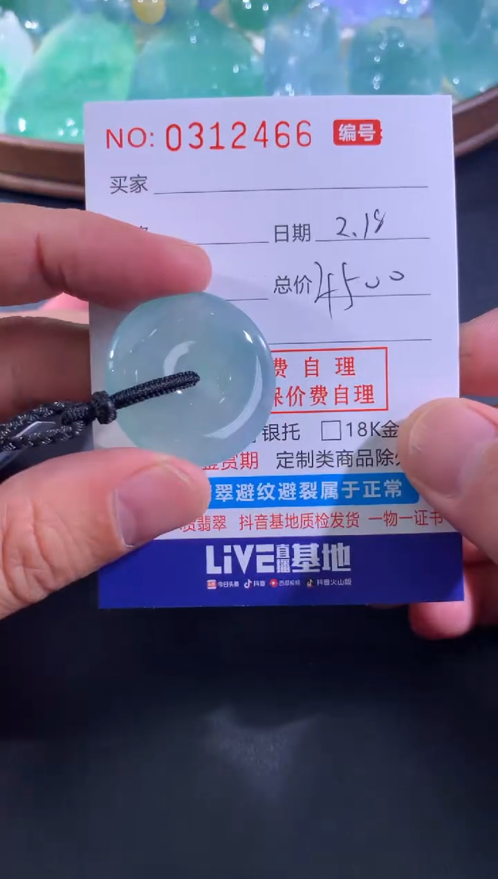 【闪购商品】翡翠颈饰未镶嵌天然A货翡翠