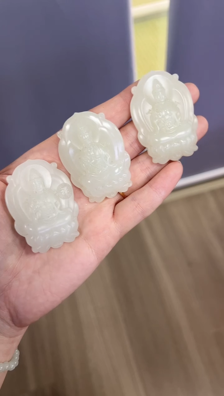 【闪购商品】和田玉挂件未镶嵌羊脂白玉挂件（多样性发一件）