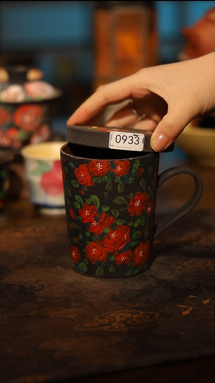 陶瓷景德镇高温釉下彩手工手绘款式@A0933@