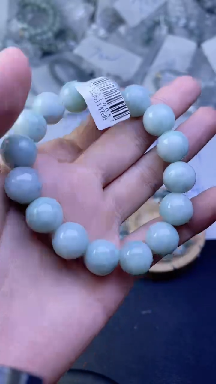 未镶嵌定制翡翠珠串