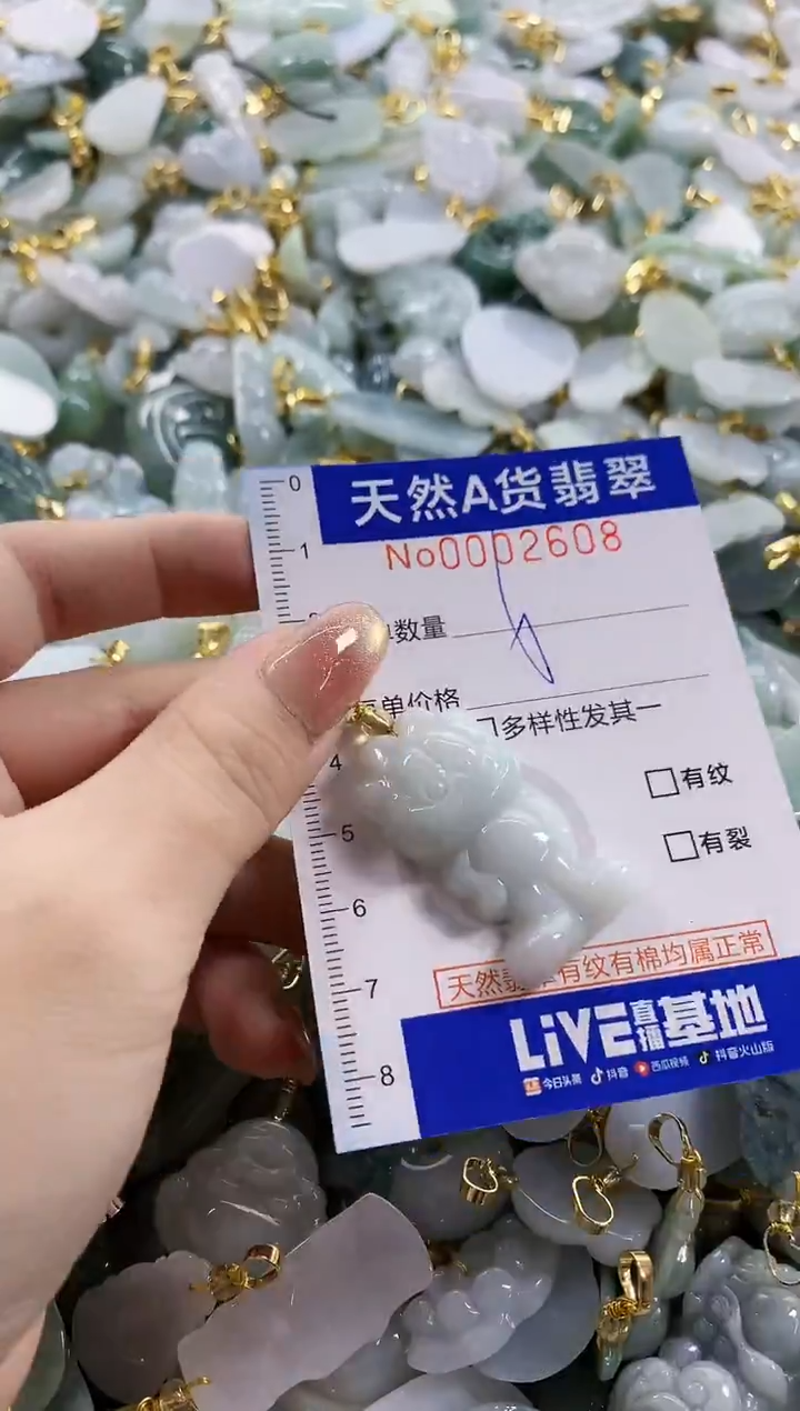 颈饰未镶嵌翡翠蓉天然A货翡翠