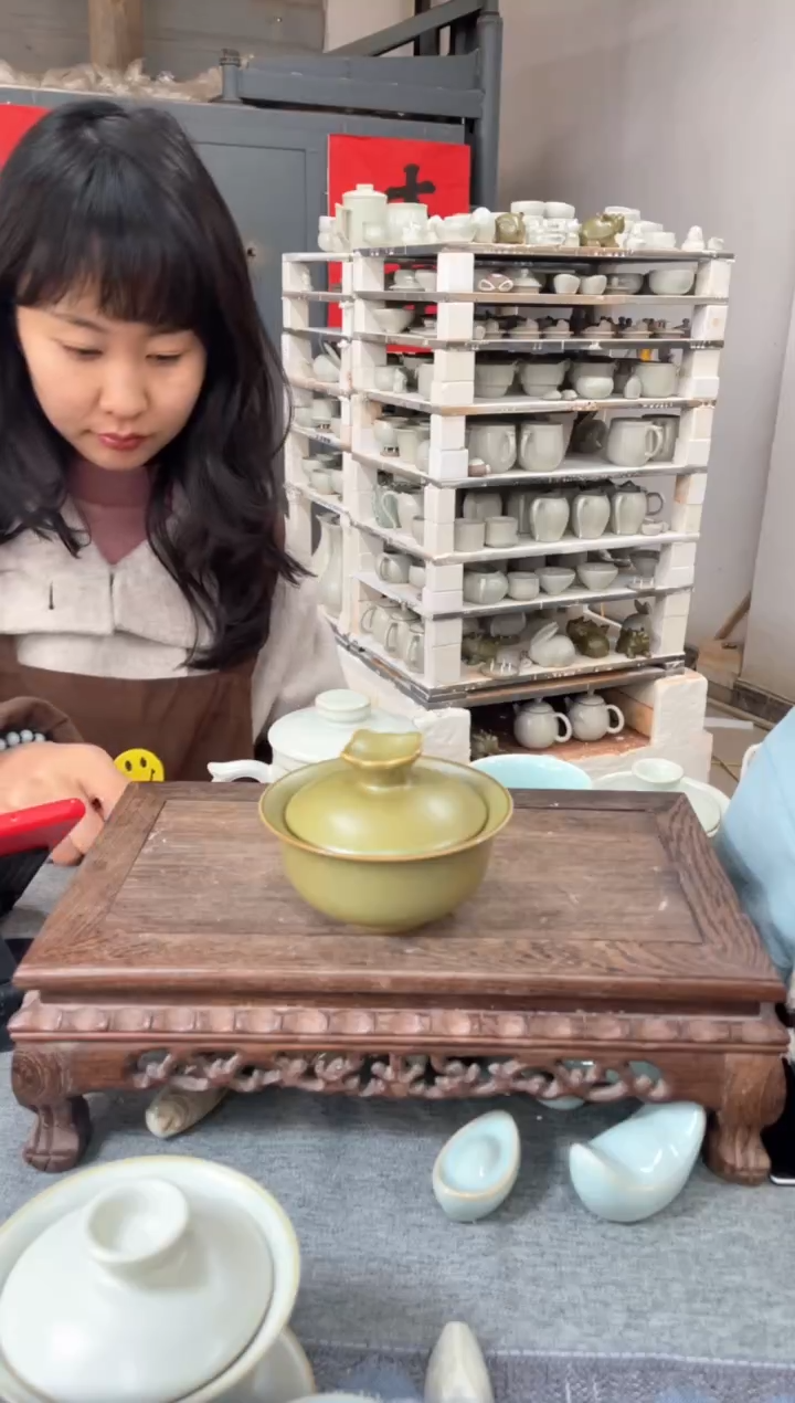 【闪购商品】其他茶叶末64a 元宝盖碗  微瑕两才