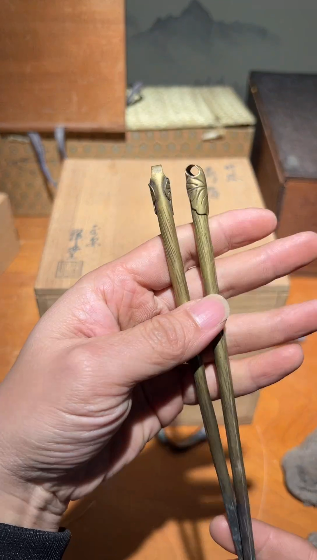 铜A4608铜制中古周边/