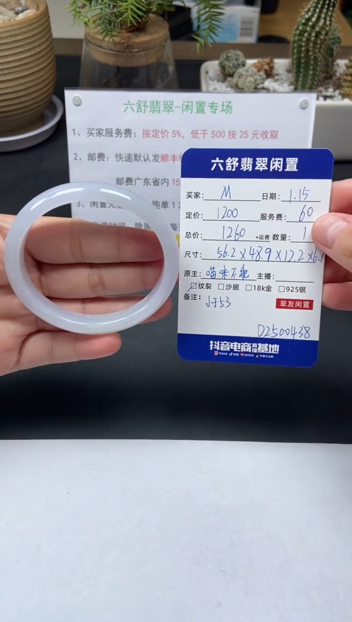 【闪购商品】翡翠手镯未镶嵌D2500438