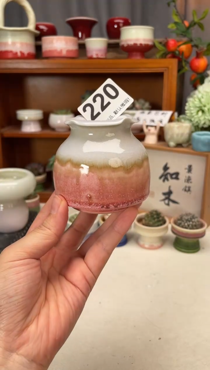 瓷片220知木小芳花盆