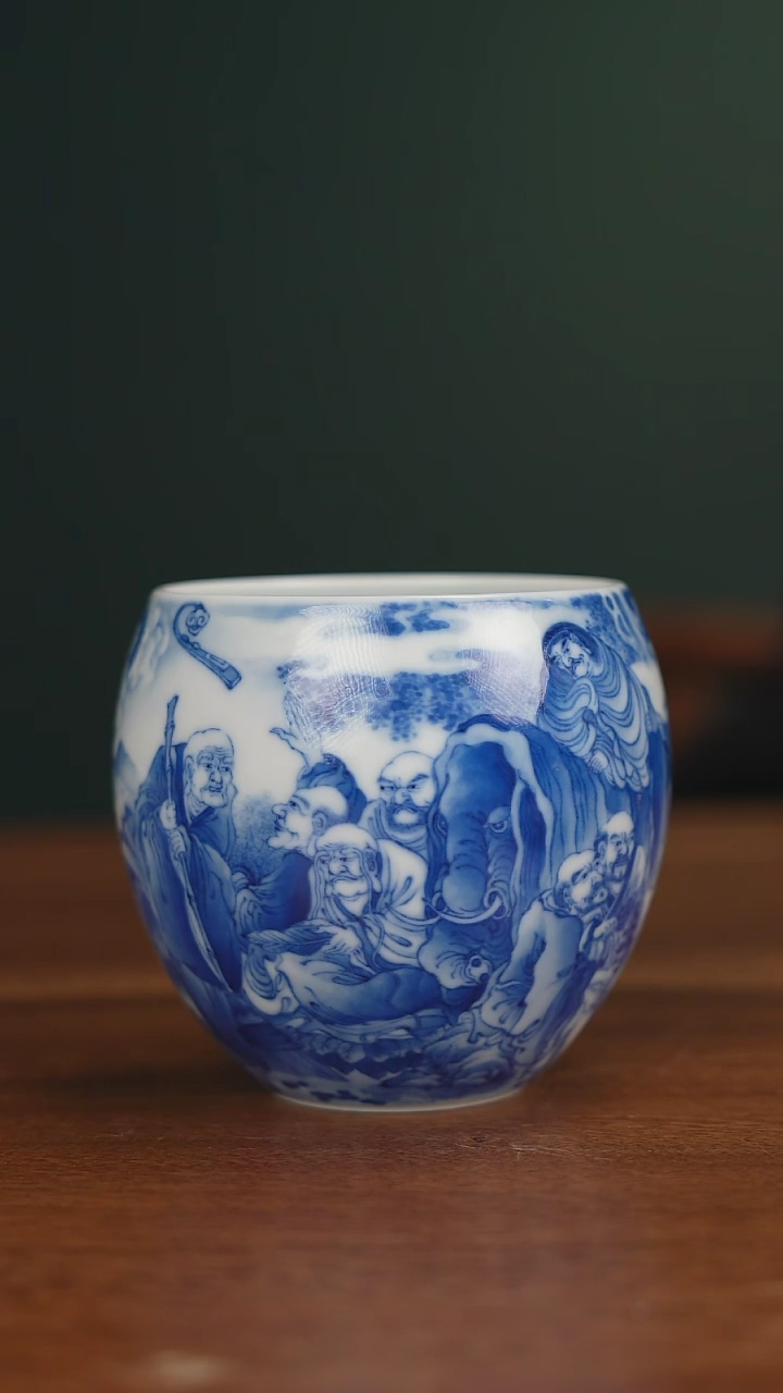 【闪购商品】晓竹窑十八罗汉罗汉主人杯