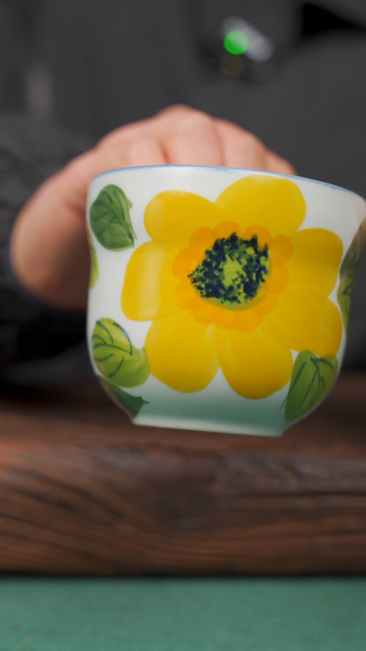 【闪购商品】瓷片52景德镇杯釉下手工手绘瓷器