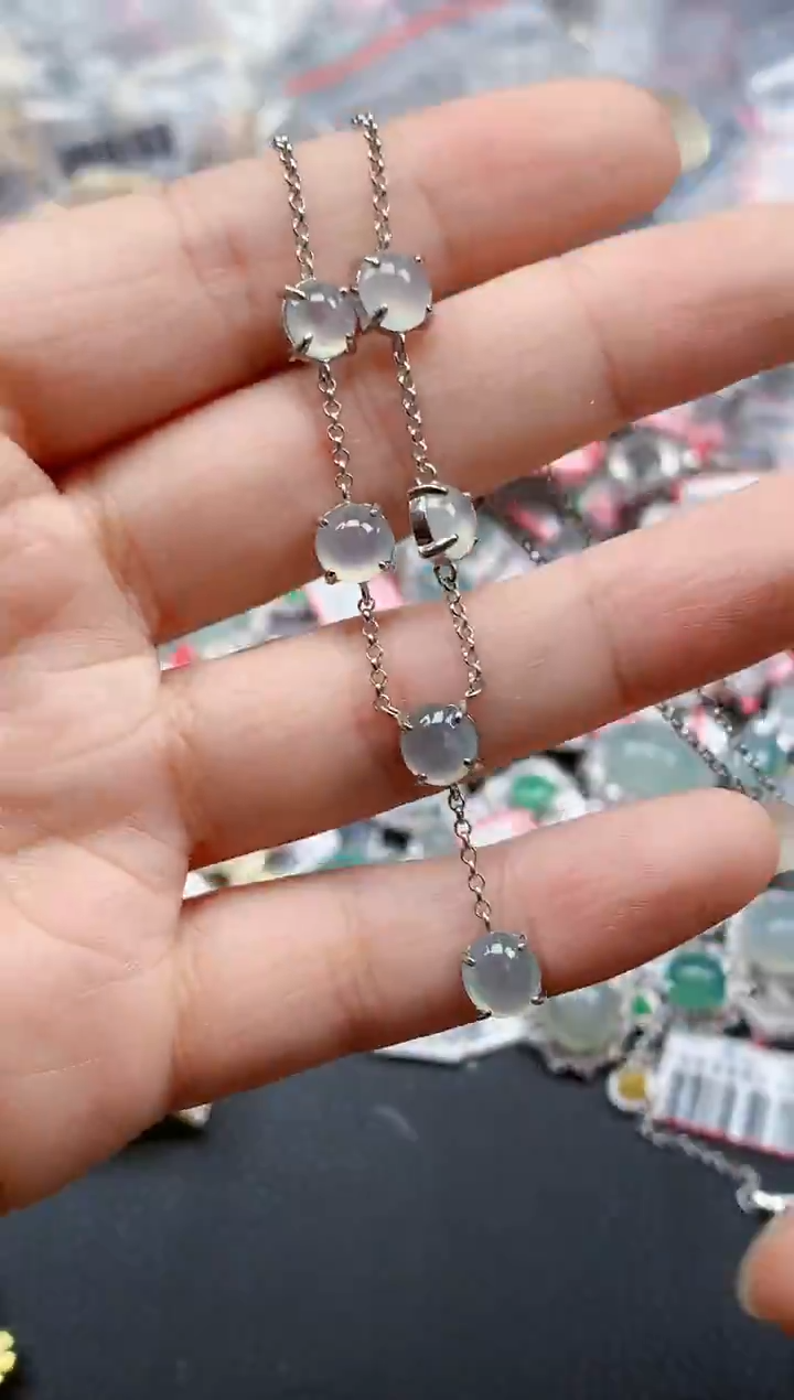 银S925镶嵌戒指翡翠天然A货缅甸翡翠