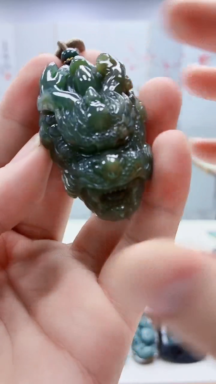 未镶嵌定制翡翠4917bb-毛货挂件57