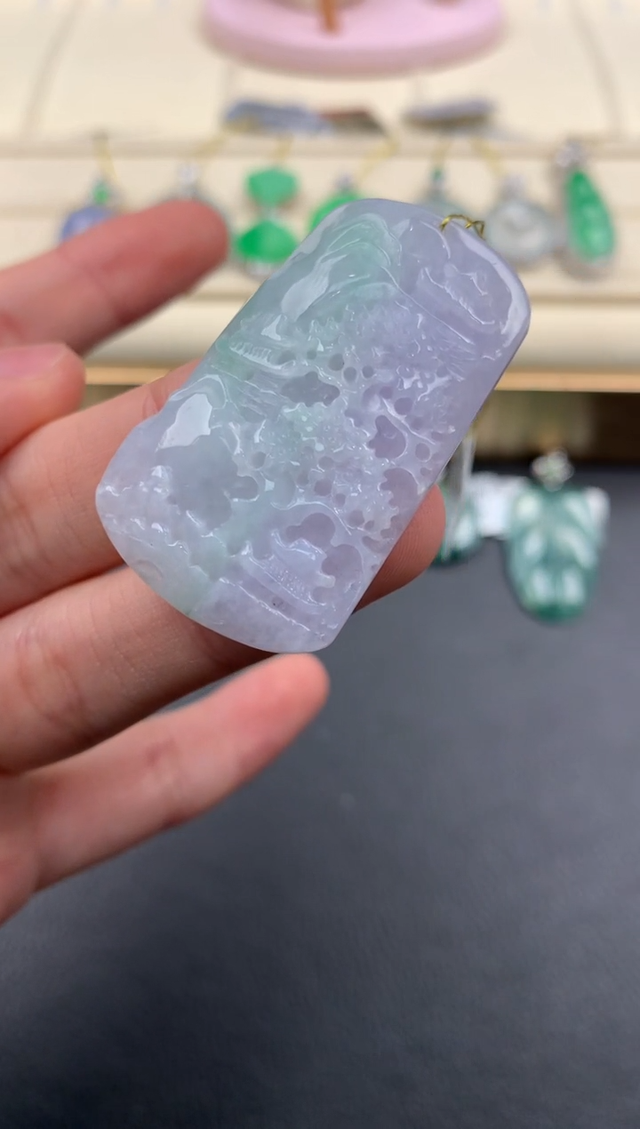 【闪购商品】翡翠颈饰未镶嵌Q495     