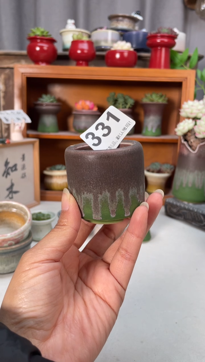 瓷片331知木小芳花盆