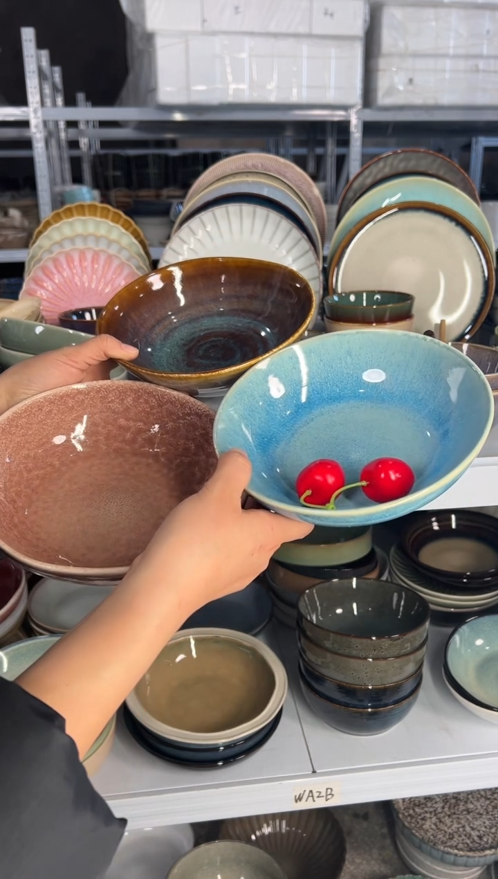 陶瓷外贸尾货瑕疵满20包邮X3 菜碗组合