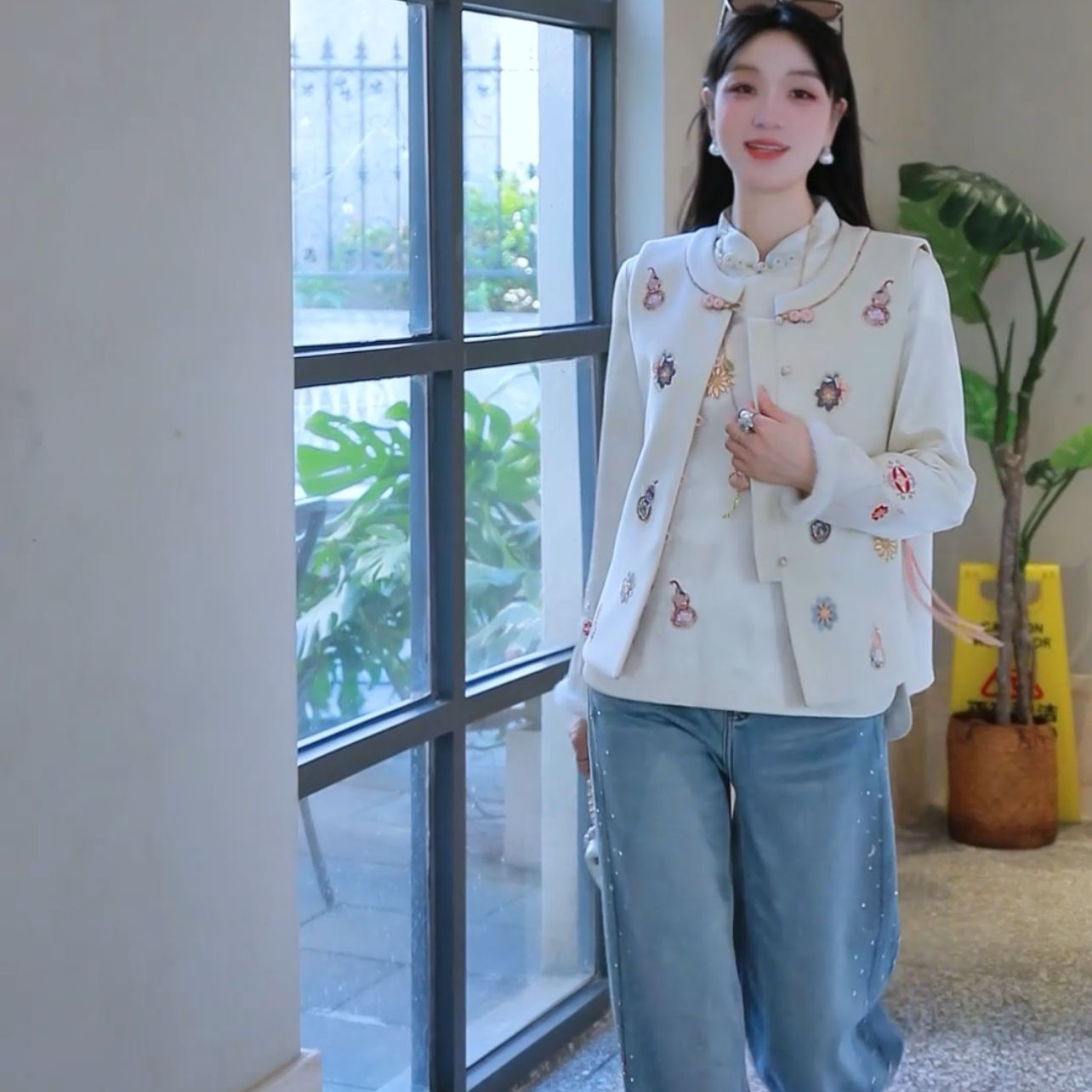 《佩佩定制》【八宝葫芦】秋冬毛呢双面百搭日常新中式中国风马甲6799