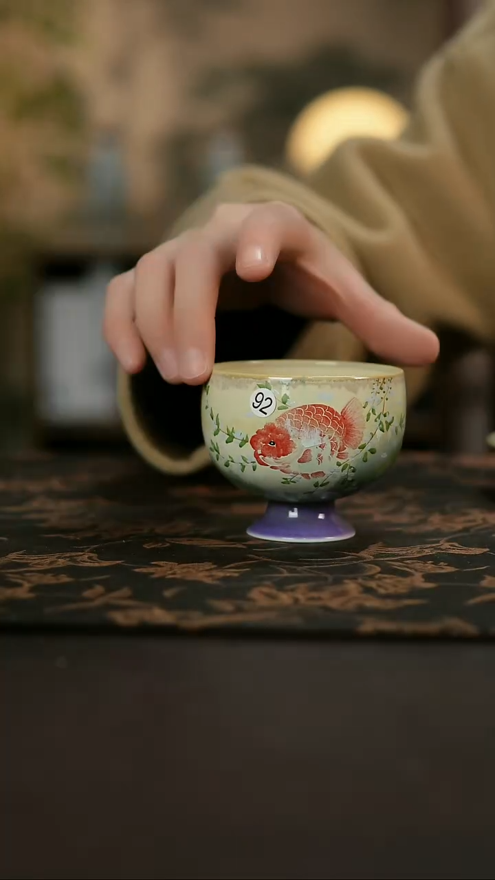 景德镇陶瓷杯碗柴烧多人