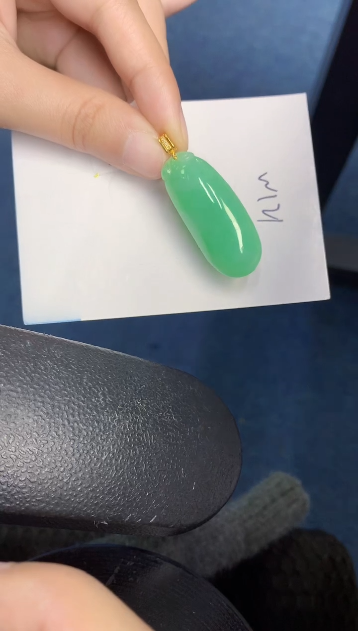 【闪购商品】翡翠颈饰18K金镶嵌000000000