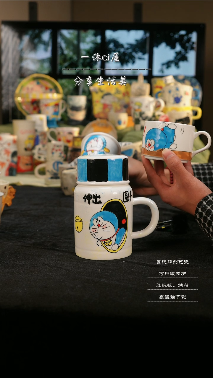 【闪购商品】摆件亲工手绘陶瓷-