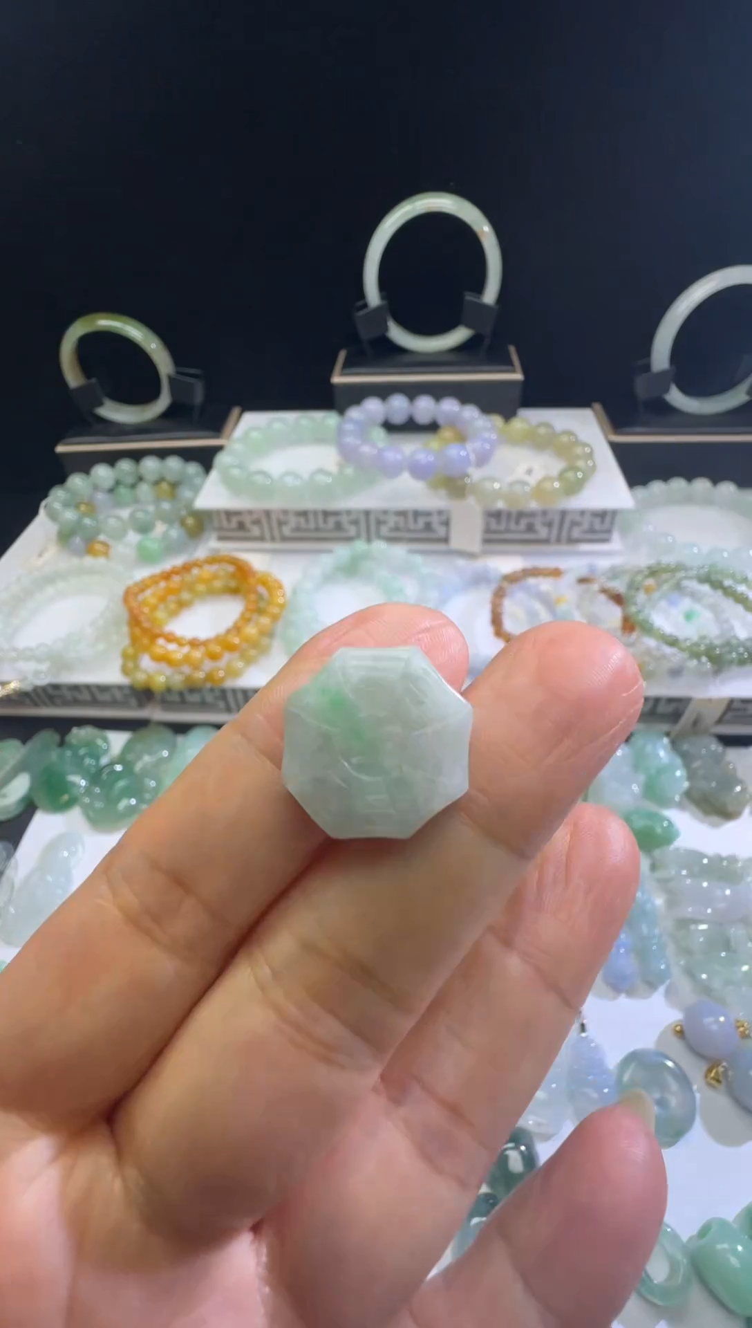 【闪购商品】翡翠吊坠(不含链)未镶嵌八卦