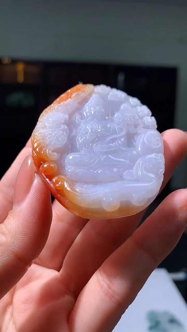 【闪购商品】定制翡翠未镶嵌1051hm-毛货挂件41