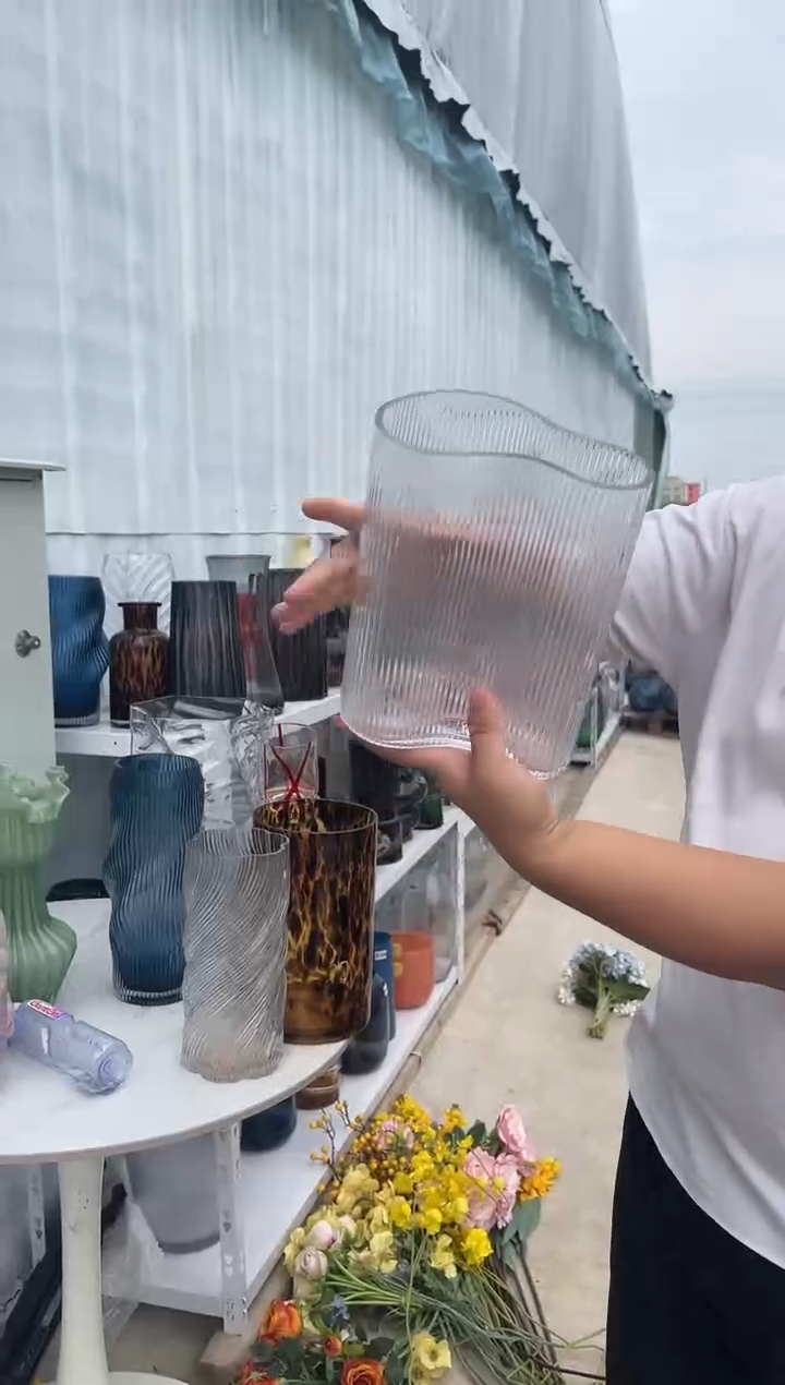 玻璃花瓶用于客厅桌面插花装饰
