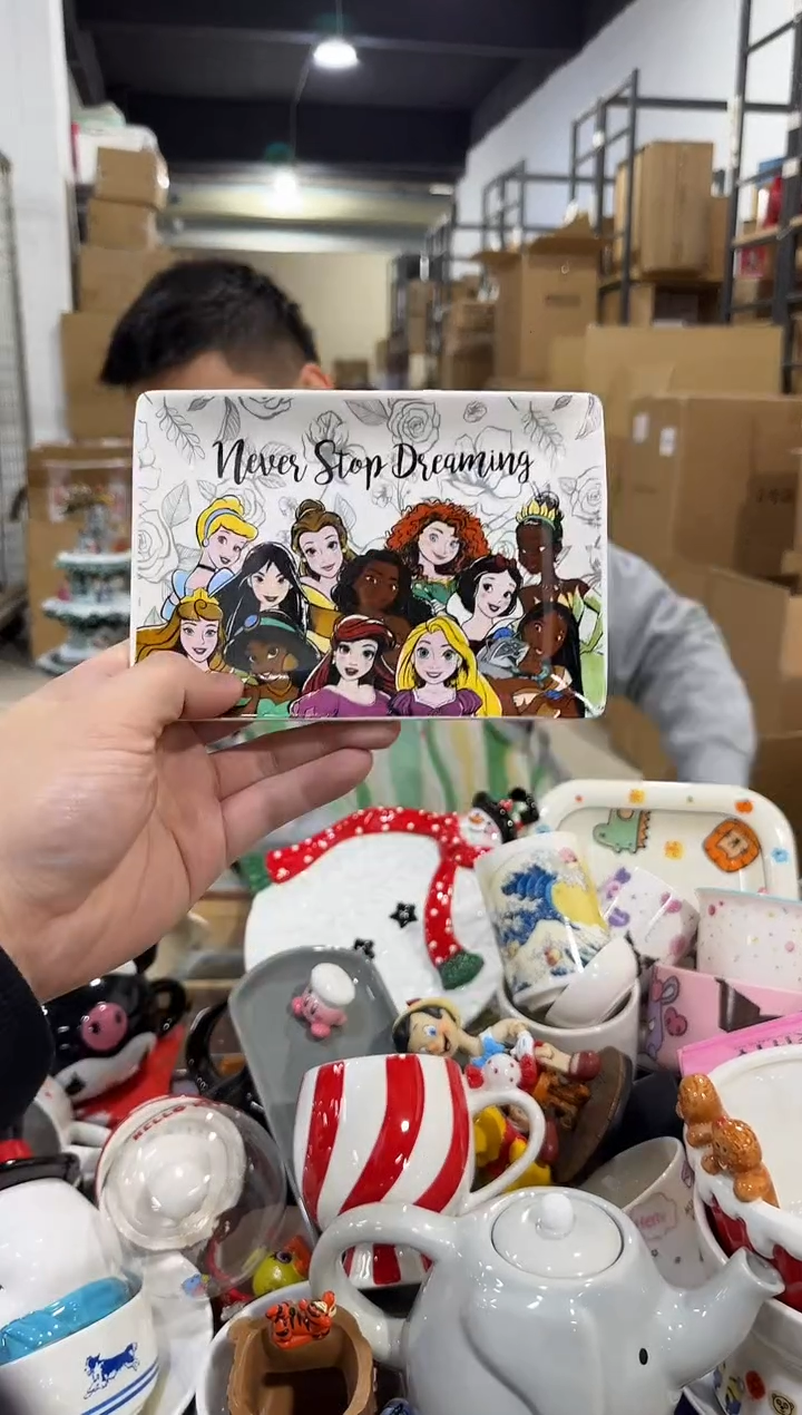 瓷片陶瓷公主合集盘子