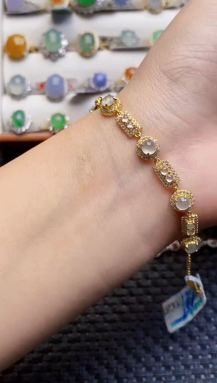 银S925镶嵌戒指翡翠3052